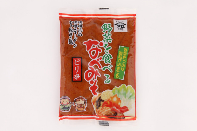 野菜を食べるなべみそ(ピリ辛)